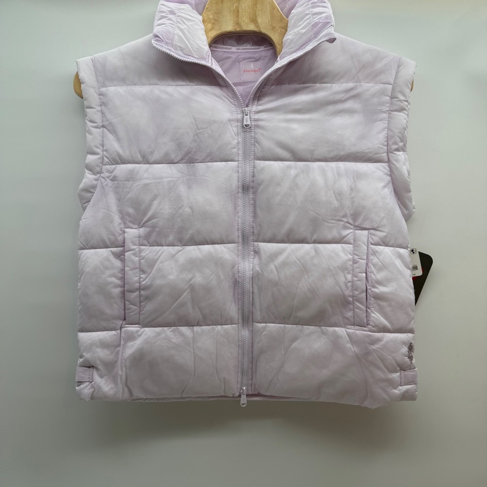 FP Movement PrimaLoft Vest Women's Size S Pink Puffer Sleeveless Jacket‎
